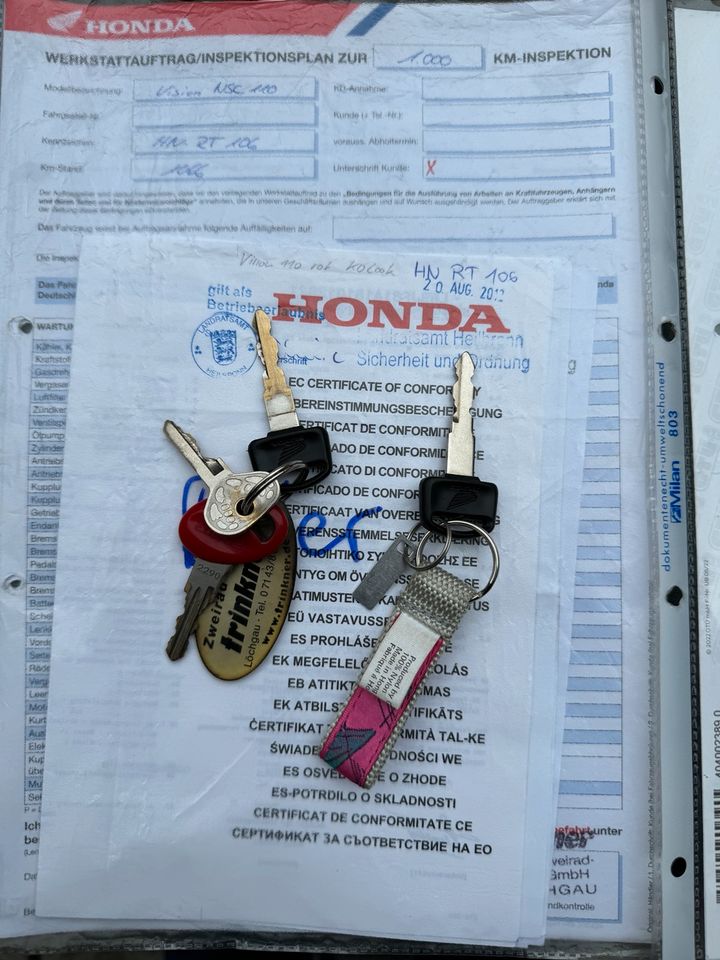 Zu verkaufen Honda 110 Vision in Wiesloch