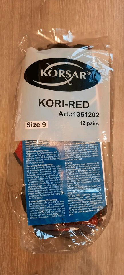 Neu Korsar Kori-Red Arbeitshandschuhe Gr. 9/M 12 Paar in Bochum