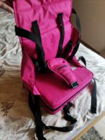Portabler Kindersitz mit Gurt rosa neuwertig Hessen - Biblis Vorschau
