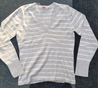 Esprit Pullover, Pulli, Gr. 40 / L, grau / weiss, maritim Hessen - Lich Vorschau