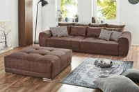 Big Sofa Couch Hocker Neuwertig Braun Microfaser Stoff Leder Set Rheinland-Pfalz - Neustadt (Wied) Vorschau