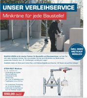 STEIN-REX Verleihservice/ Minikräne- Bauen & Leben Coesfeld Nordrhein-Westfalen - Coesfeld Vorschau