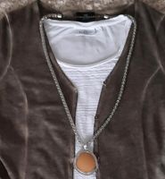 Strickjacke Cardigan Shirt Modeschmuck Kette Set Nordrhein-Westfalen - Recklinghausen Vorschau