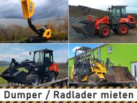 Radlader Kompaktlader Dumper mieten leihen - Wacker Kubota JCB 0,5 t bis 4,5 t Klappschaufel Palettengabel Weilburg Wetzlar Bad Camberg Usingen Mietpark Mietgeräte Hessen - Weilmünster Vorschau