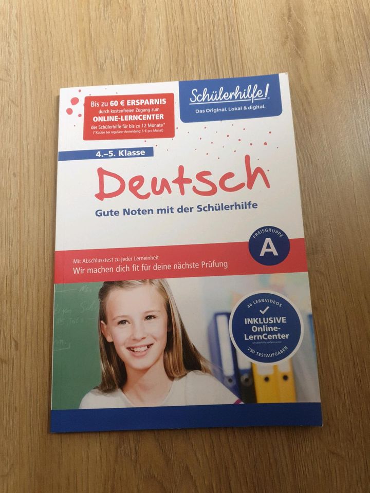 Deutsch Übungsbuch Schülerhilfe 4.-5. Klasse in Ansbach