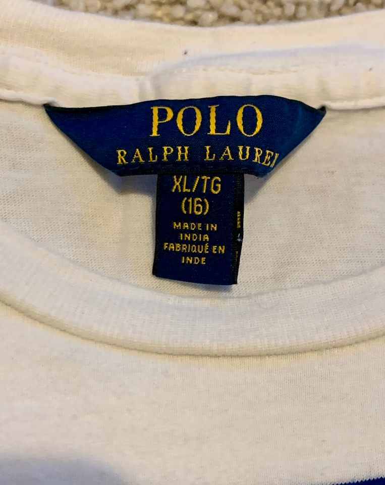 ‼️ Polo Ralph Lauren T-Shirt XL/TG (16) 158/164 Maritim ‼️ in Berlin