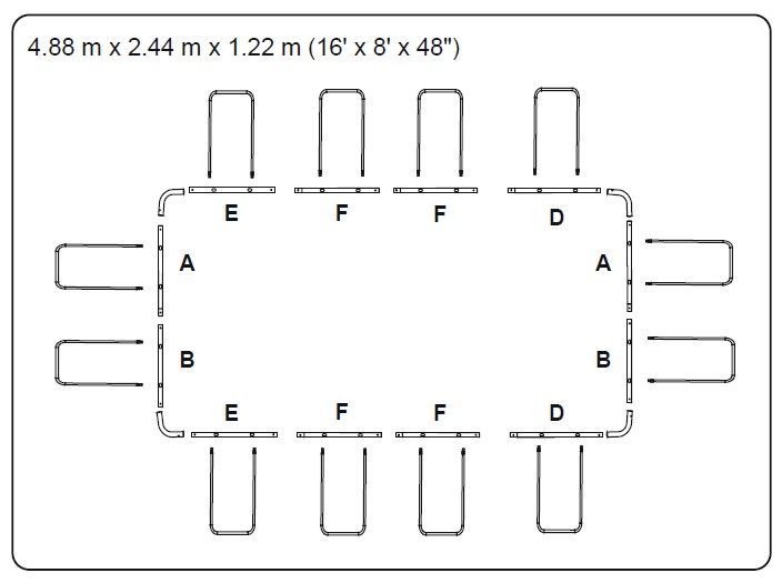 POOL, Bestway Power Steel Framepool 488x244x122 mit viel Zubehör in Höpfingen