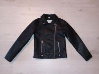 Dopodopo Jacke Gr. 128 Kunstlederjacke schwarz Sachsen-Anhalt - Wasserleben Vorschau