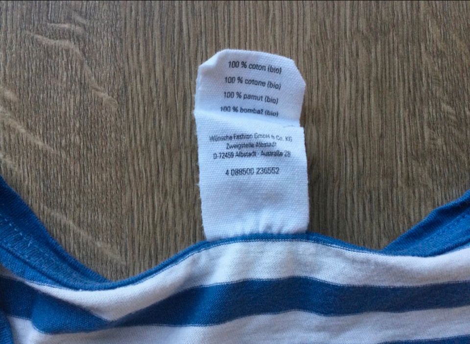 Blau-weiß-grau gestr.Schlafanzug v„blue motion“ in „S 36/38“ in Nickenich