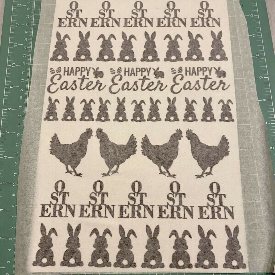 ╳ Stickerbögen „Ostern“ ╳ weiß, grau, schwarz Made with Love in Viersen