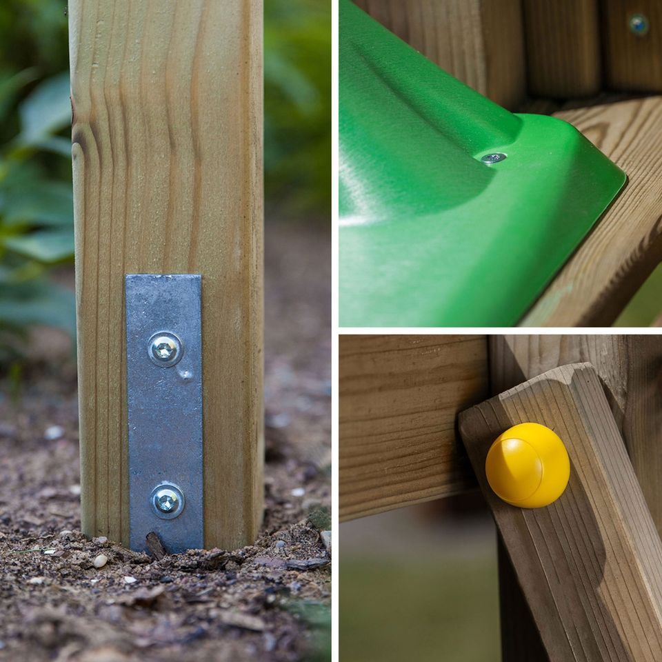 Kletterturm Spielplatz Schaukel grau/weiß, NEU, Lieferung in Hannover