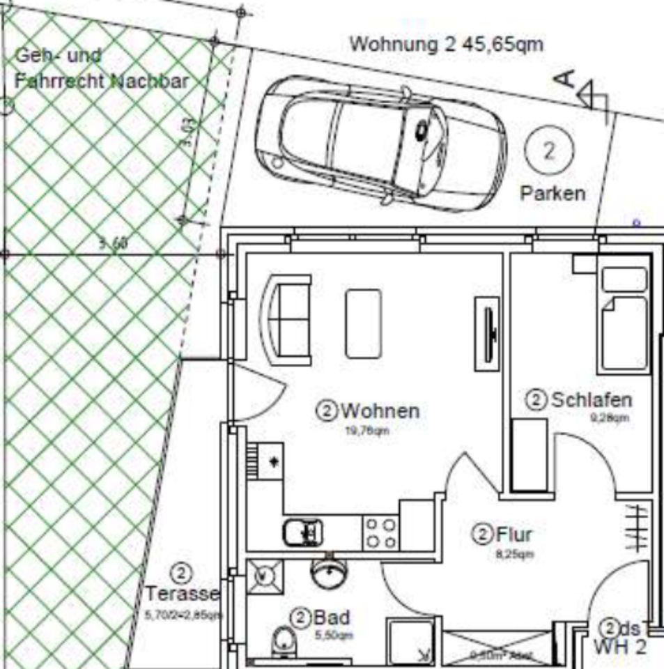 Moderne und helle 2-Zimmer-Wohnung in Gronau (Westfalen)
