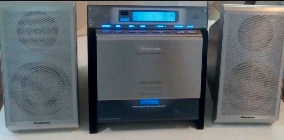 Panasonic mp3 CD AM FM Stereo Radio Musik Anlage Fernbedienung in Düsseldorf