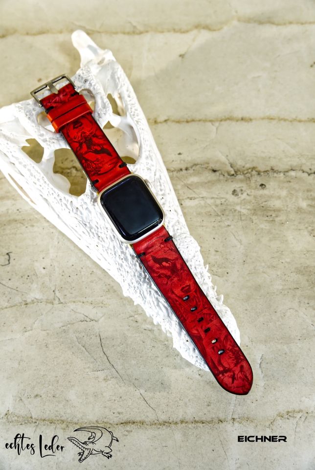 Apple Watch Leder Armband 38 40 41 42 44 45 49 mm Custom in Radevormwald