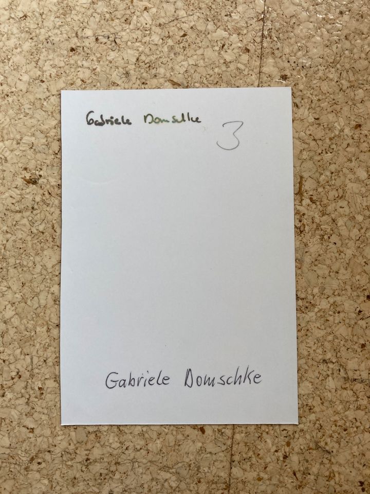 Gabriele Domschke Autogrammkarte in Lippstadt