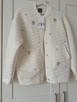 Zara Steppjacke mit Schmucksteinen Creme Düsseldorf - Friedrichstadt Vorschau