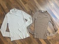 Shirt Mango H&M Pullover Wolle Turtleneck gerippt S 36 beige Bayern - Schwabmünchen Vorschau