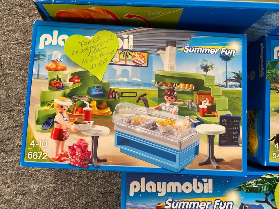 Playmobil Camping Wohnwagen + Zelt + Imbiss + Cart in Beckdorf