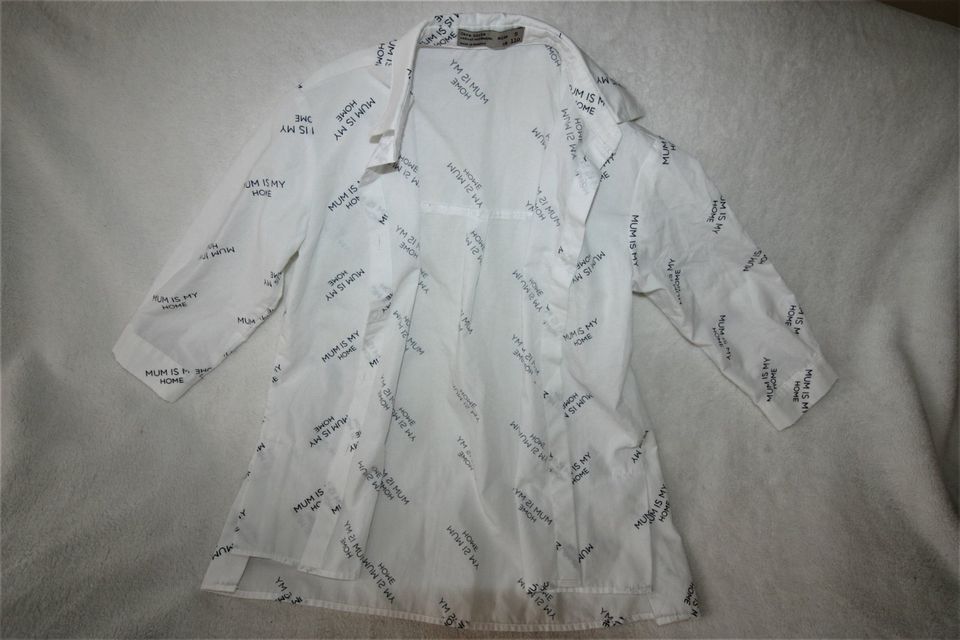 Tunika Sommerbluse Shirt Bluse Zara Gr.110 weiß in Theismühlen