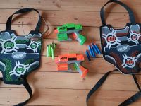 Nerf Kampfset mit Schutzbrille und Westen Hessen - Melsungen Vorschau