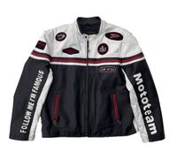 Vintage Motorradjacke Echtleder mit patches Biker/Race L Herren Baden-Württemberg - Ludwigsburg Vorschau