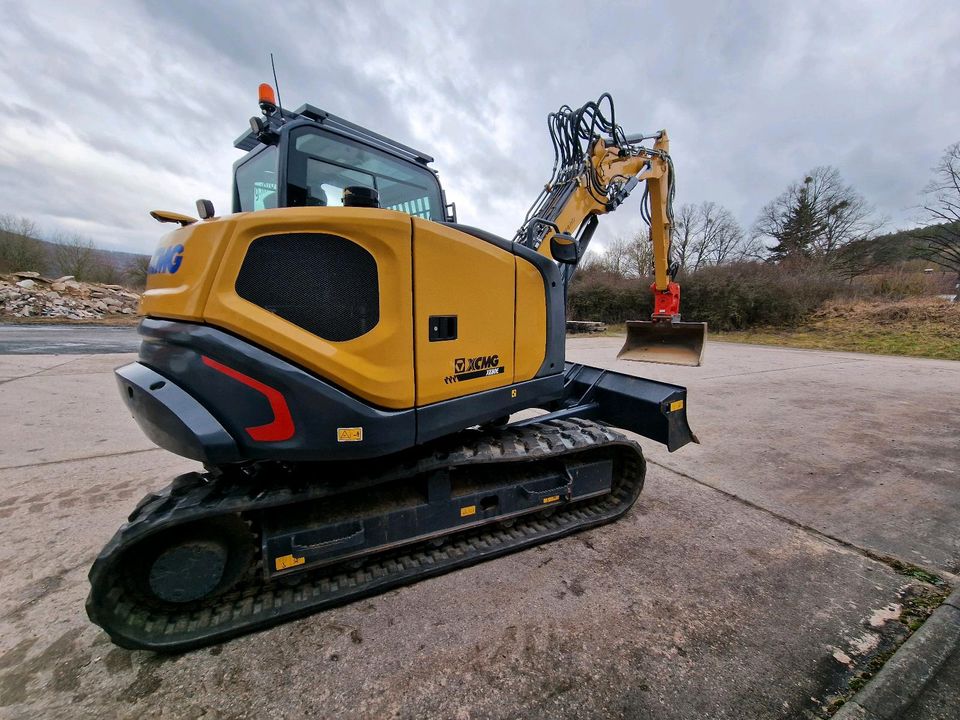 Bagger Midi Minibagger XCMG XE80E HS08 Mieten Gala Tiefbau Erdbau in Tann