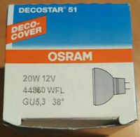 Osram Halogen Decostar 51 /Decocover Strahler zum Stecken 12V/20W Sachsen-Anhalt - Güterglück Vorschau