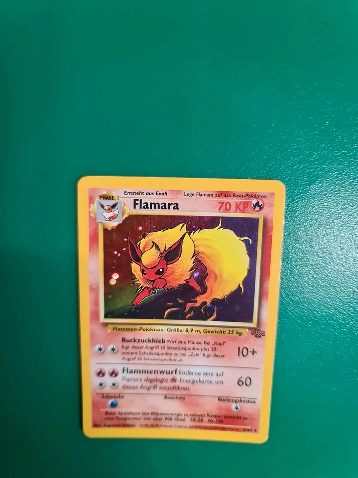 Blitza Aquana Flamara Pokemon Karten SET in Holo Dschungel in Berlin