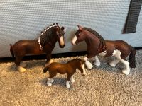 Schleich Clydesdale Familie 13808 13809 13810 Stute Wallach Fohle Nordrhein-Westfalen - Krefeld Vorschau