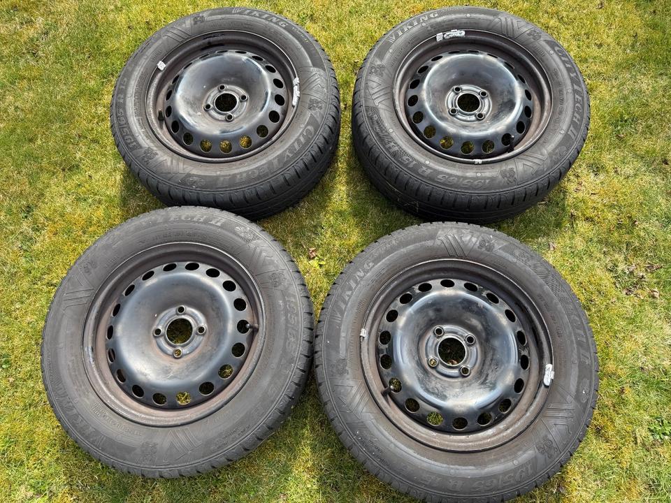 Satz Sommerreifen auf Stahlfelge, 195/65 R15, Renault Megane 2 in Konradsreuth