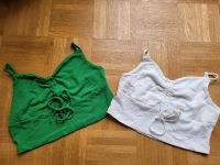 Shein 2 tolle crop Tops zum Schnüren Gr.M creme grün neu Bremen - Blockland Vorschau