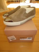 Miu Miu Prada Schuhe Slip-on silber Kappe Sneaker Leder Gr.37,5 Vahrenwald-List - List Vorschau