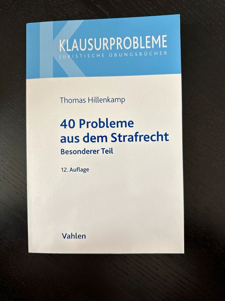 40 Probleme aus dem Strafrecht (Jura) in Halle