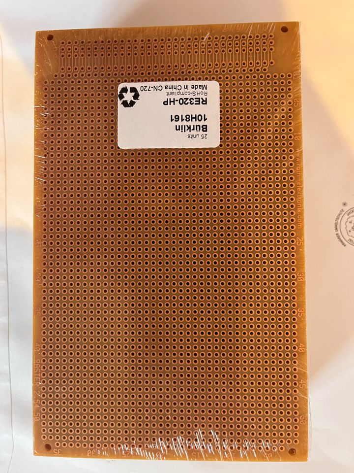 Leiterplatte RE320-HP, 100 x 160 mm, Hartpapier Laborkarte 25 St in Regensburg
