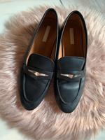 H&M Ballerinas Loafer Leder schwarz 38 Baden-Württemberg - Wertheim Vorschau