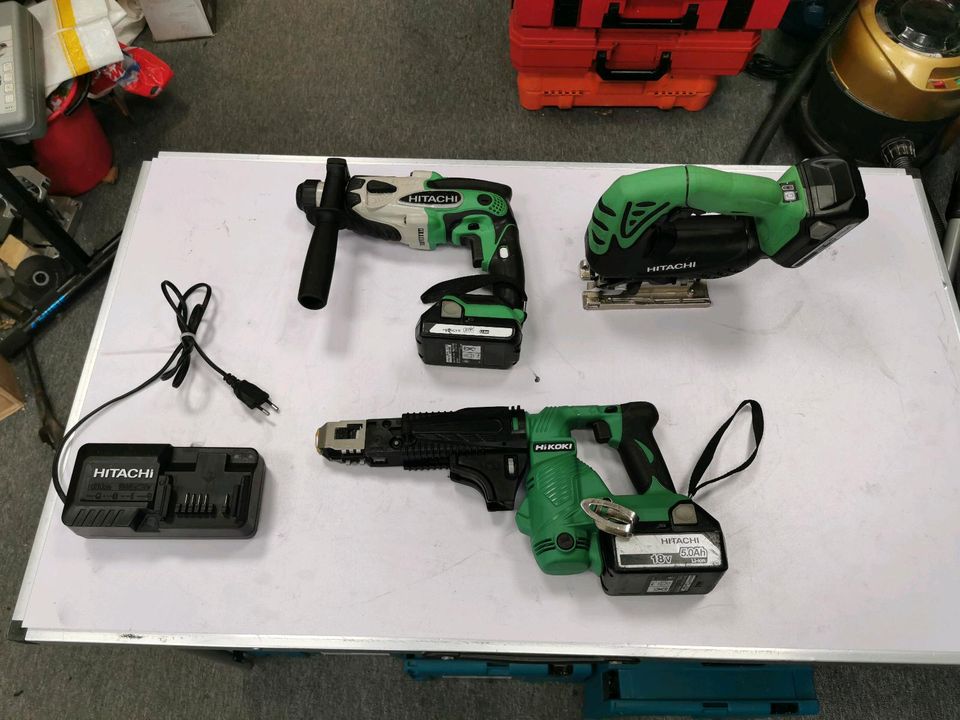 Hitachi Hikoki  SET 18V Magazinschrauber+Bohrhammer+Stichsäge in Berlin