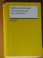 NEUw. Jahrhundertchronik Reclam, Deutsche Erzählungen im 20.Jahrh Saarland - Nalbach Vorschau