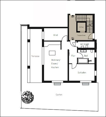 *LEBEN AM GODELSBERG 19* Elegante 3-Zimmer-Wohnung mit kleinem Garten in Aschaffenburg