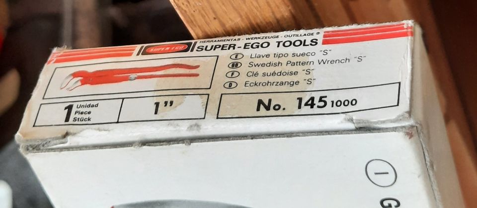 Eckrohrzange S 1" Super-Ego-Tools, Nr. 1451000 in Treuchtlingen