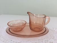 Art Deco Tischmenage aus Rosalin Glas Zucker Milch Tablett Rheinland-Pfalz - Mainz Vorschau