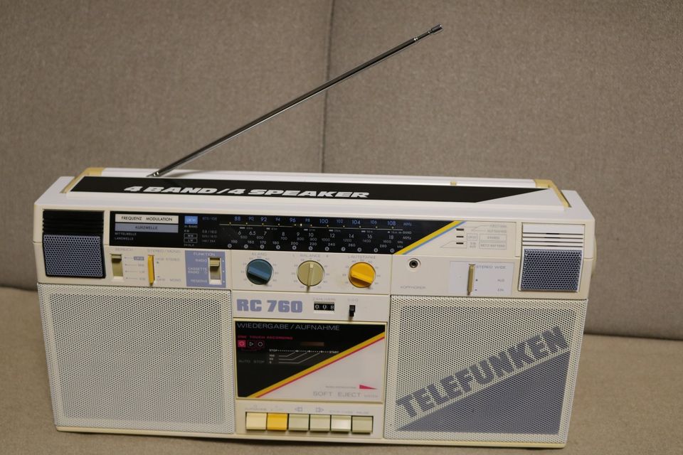 Telefunken RC 760 Radio Kassette Rarität Ghetto Blaster in Langenau