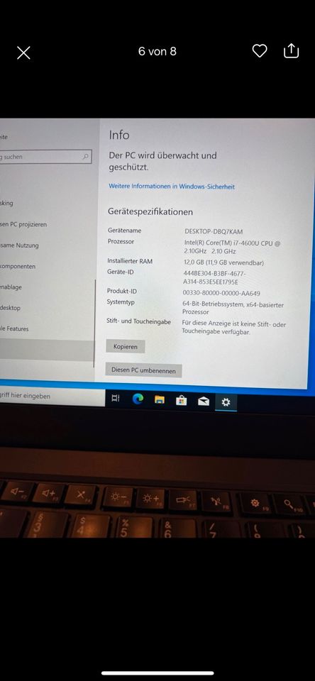 Laptop 14" Lenovo ThinkPad T440s-i7-12 GB RAM in Leipzig