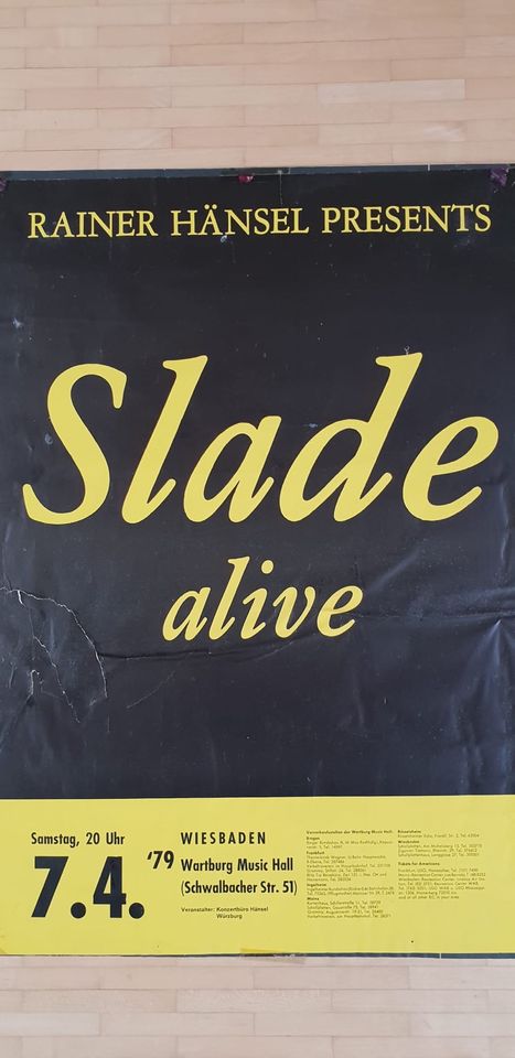 SLADE alive Tourposter! in Hofheim am Taunus