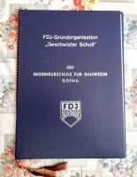 FDJ - URKUNDENMAPPE INGENIEURSCHULE GOTHA (TOP-ZUSTAND ) !!! Thüringen - Bad Salzungen Vorschau