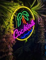 COCKTAILS LED Schild NEON Dimmbar 30 X 30 NEU Baden-Württemberg - Schutterwald Vorschau