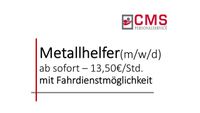 Metallhelfer (m/w/d) - ab 13,50 €/Std. SOFORT Bayern - Obernburg Vorschau