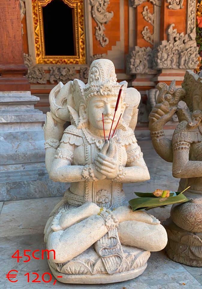 Sandstein Shiva Hanuman Sarasvati Ganesha Teichfigur in Essen