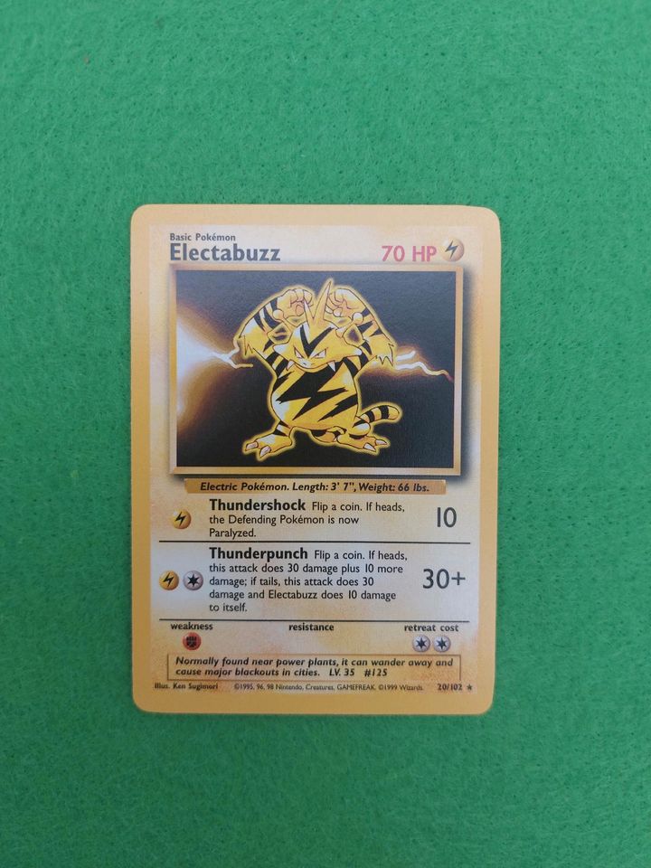 Pokemon  Electabuzz Base Set 20/102 in Osterode am Harz