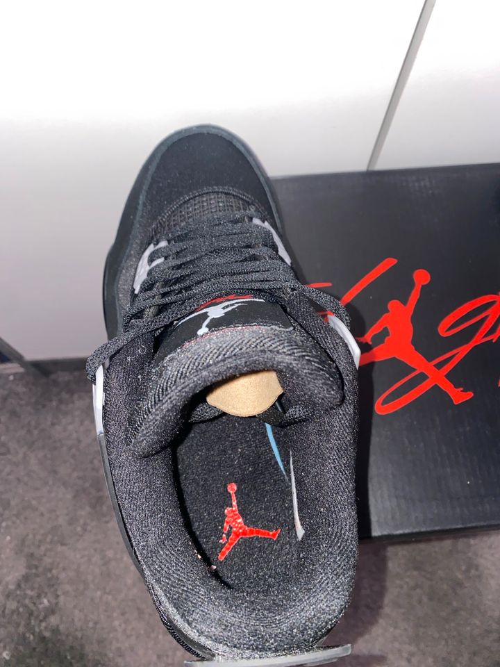 Jordan 4 Black Canvas Größe: 45 in Bad Hersfeld