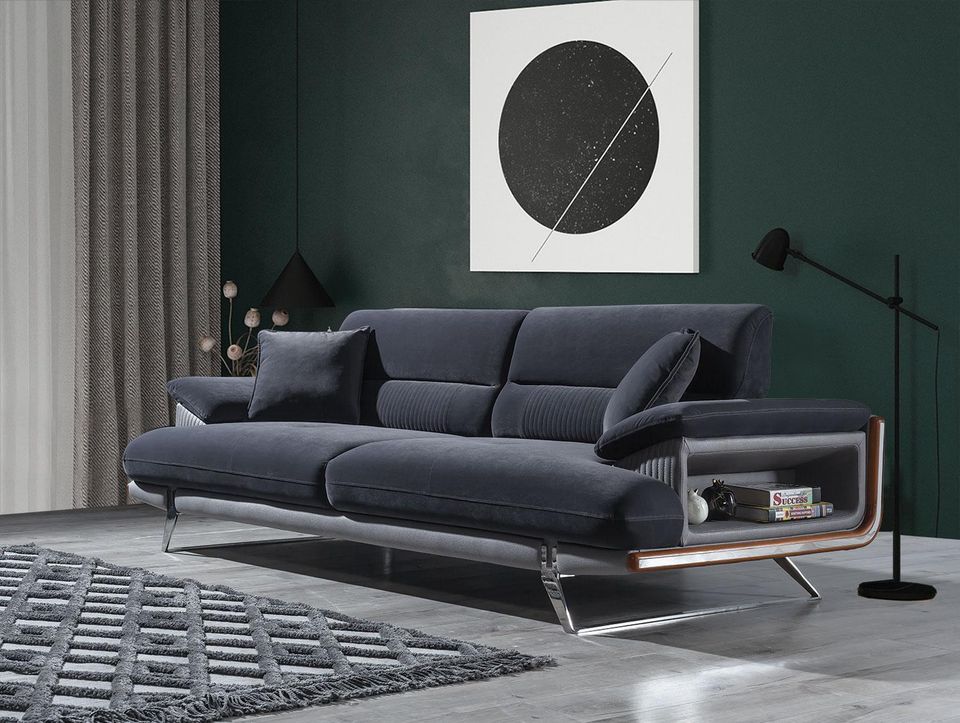 Wohnzimmer Sofa Dreisitzer Polstermöbel Couch Einrichtung Textil in Burgrieden